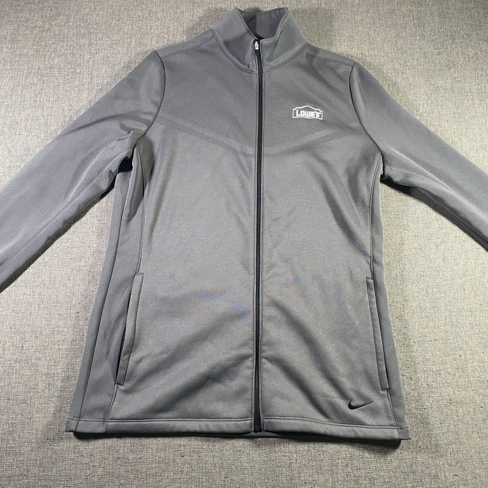 Nike Lowe's Gray Full Zip‎ Jacket Women's Athletic Training Warm Up Coat